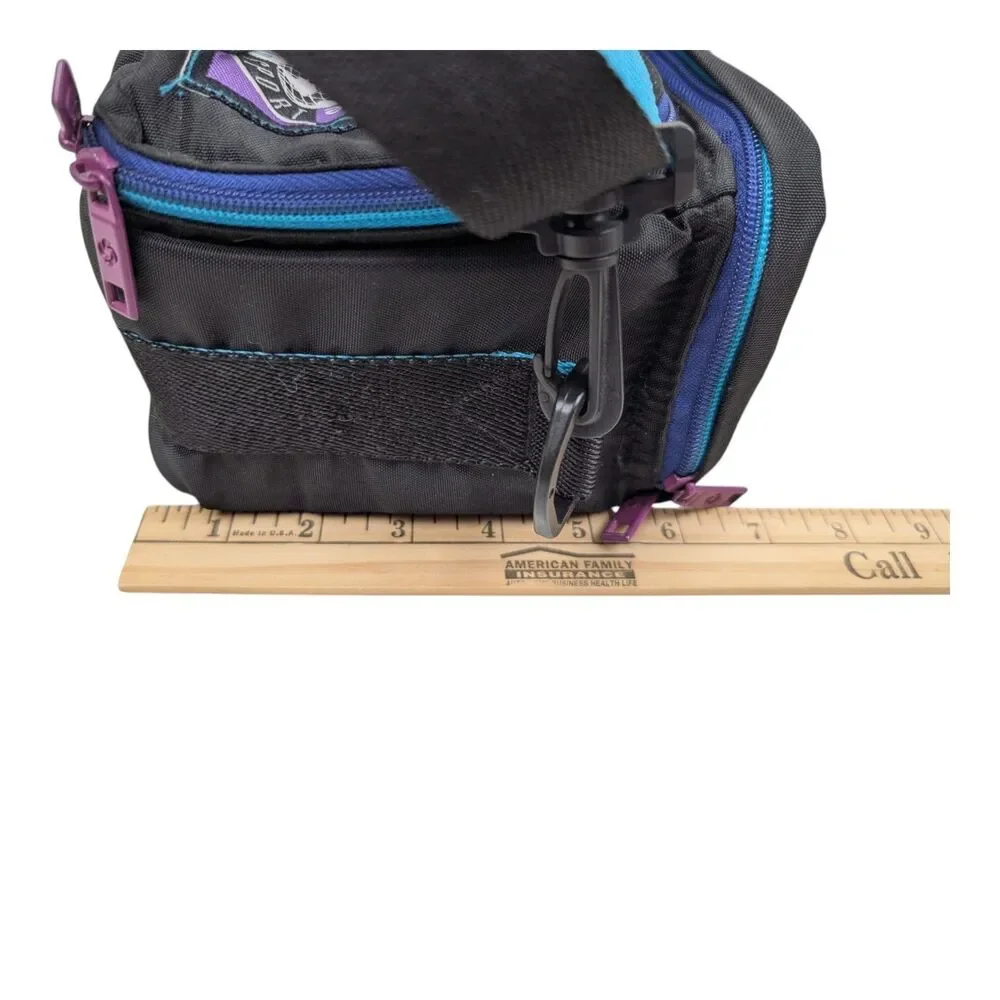 Samsonite World Sport Padded Camera Camcorder BAG Black Aqua Strap Retro